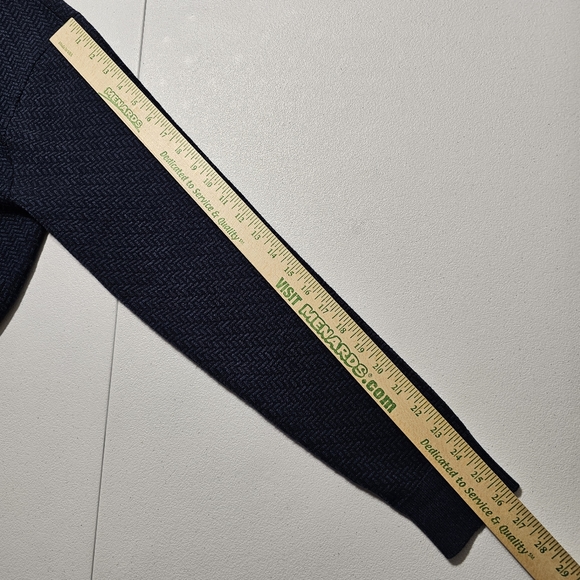 Robert Graham Men's Long Sleeve 1/4 Zip Pullover Sweater Size Medium Wool Blend - Picture 6 of 9